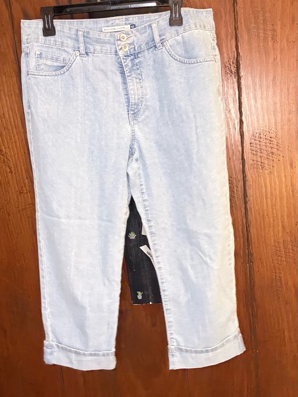 Bandolera Light Blue Cropped Jeans for Women